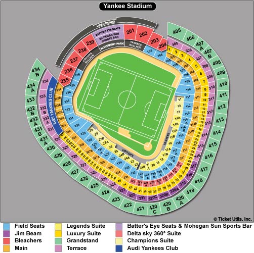 Yankee Stadium Interactive Seating Chart